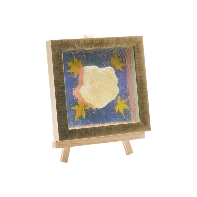 Umelecká lampa simulujúca vodný jantárový javorový list - Maple Shadow Lamp