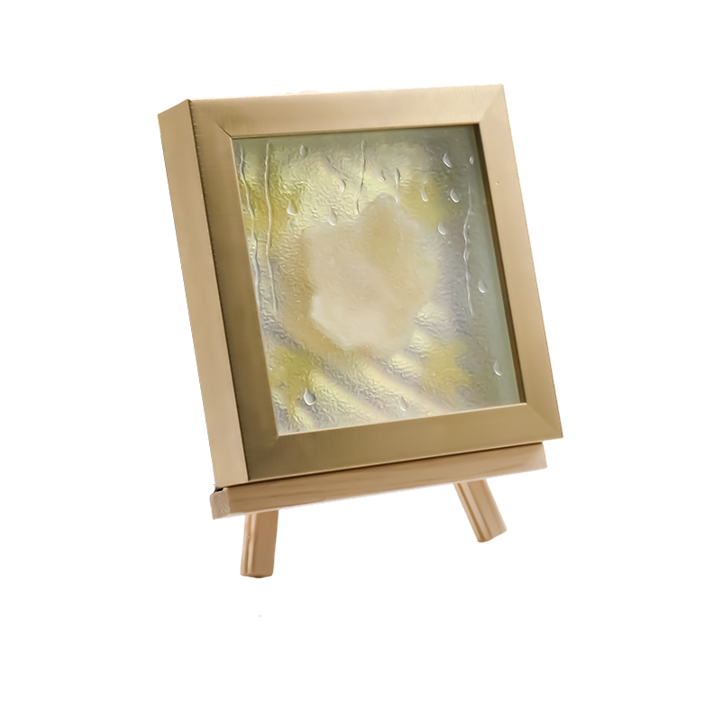 Štvorcové svetlo žlté Maple Leaf Art Light - Maple Frost
